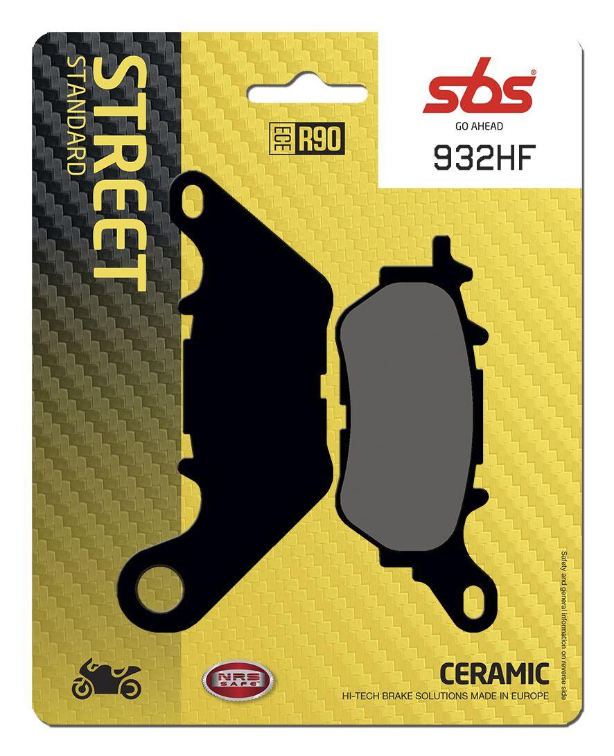 SBS HF Street Ceramic Organic Rear Brake Pads For Yamaha MT-03 2016-2024