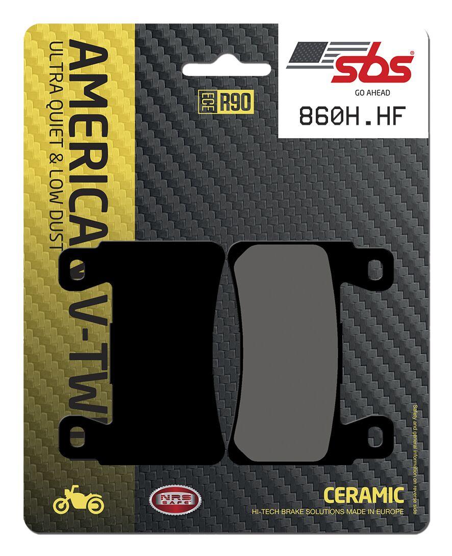 SBS HHF Street Ceramic Organic Front Brake Pads For Harley Davidson FLDE 1750 2018-2019
