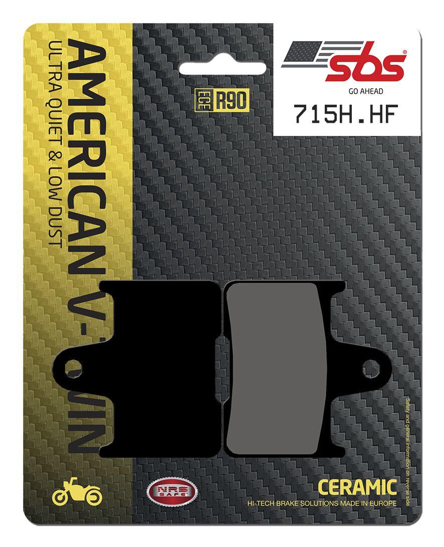 SBS HHF Street Ceramic Organic Rear Brake Pads For Harley Davidson XL 1200 C 2014-2019