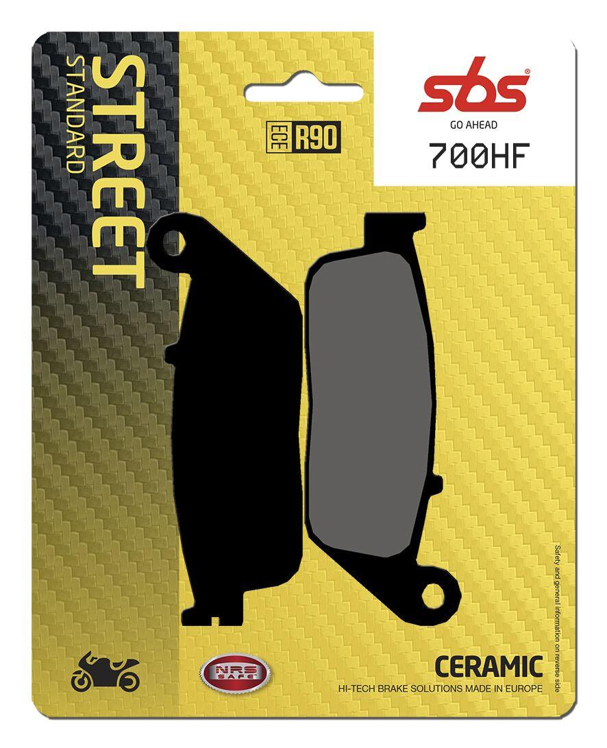 SBS HF Street Ceramic Organic Front Brake Pads For Honda CB500 F 2013-2021