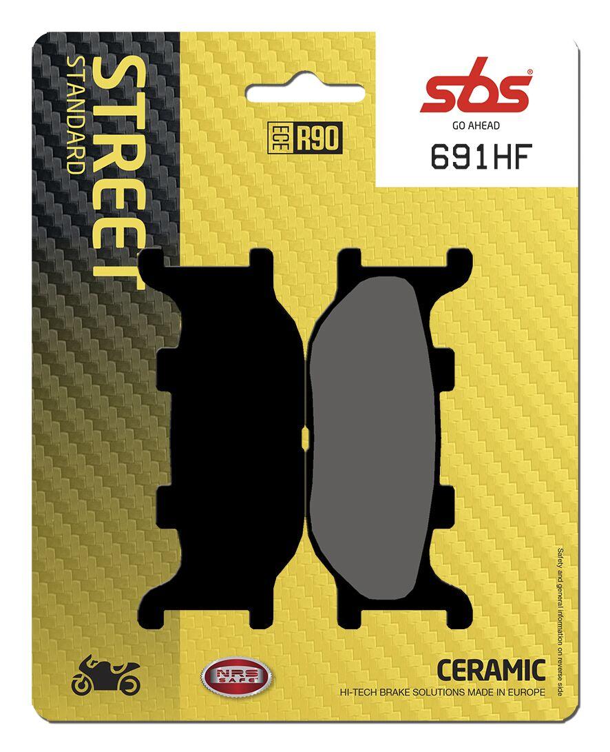 SBS HF Street Ceramic Organic Front Brake Pads For Yamaha FZ6 600 N 2004-2008
