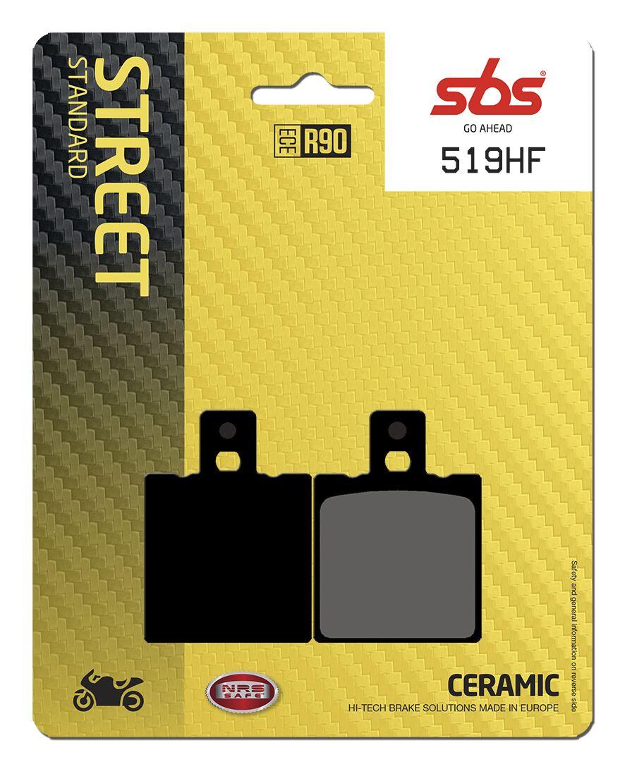 SBS HF Street Ceramic Organic Rear Brake Pads For Laverda 650 Black Strike 1998-1999