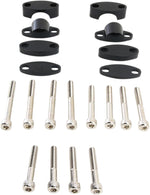 Emgo Aluminium Handlebar Riser Kit 25.4 mm (1") - Black
