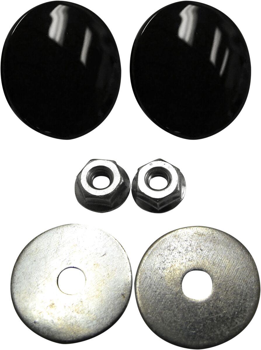 LA Choppers Fairing Mirror Hole Plugs For Harley Davidson FLFBS 1868 ABS 2022 - Black