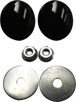 LA Choppers Fairing Mirror Hole Plugs For Harley Davidson FLFBS 1868 ABS 2022 - Black