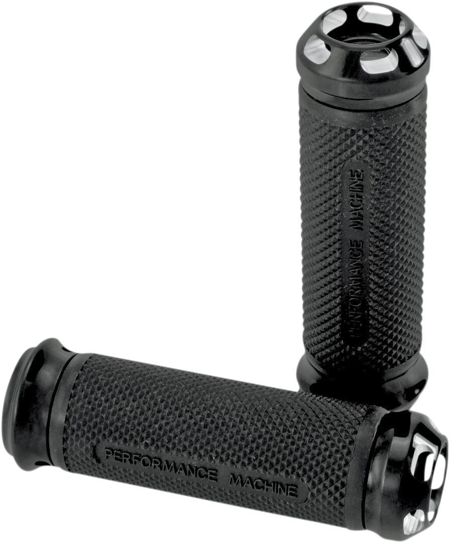 Performance Machine Elite Apex Custom Grips For Harley Davidson FLD 1690 2012-2013 - Black