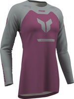 Thor Womens Ridemode Menace Jersey - Grey/Purple