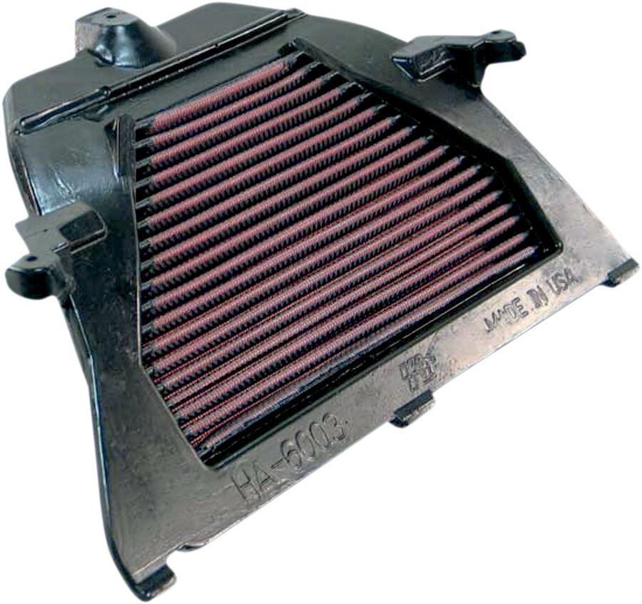 K&N High Flow Air Filter For Honda CBR600RR 2003-2006 - Black Red