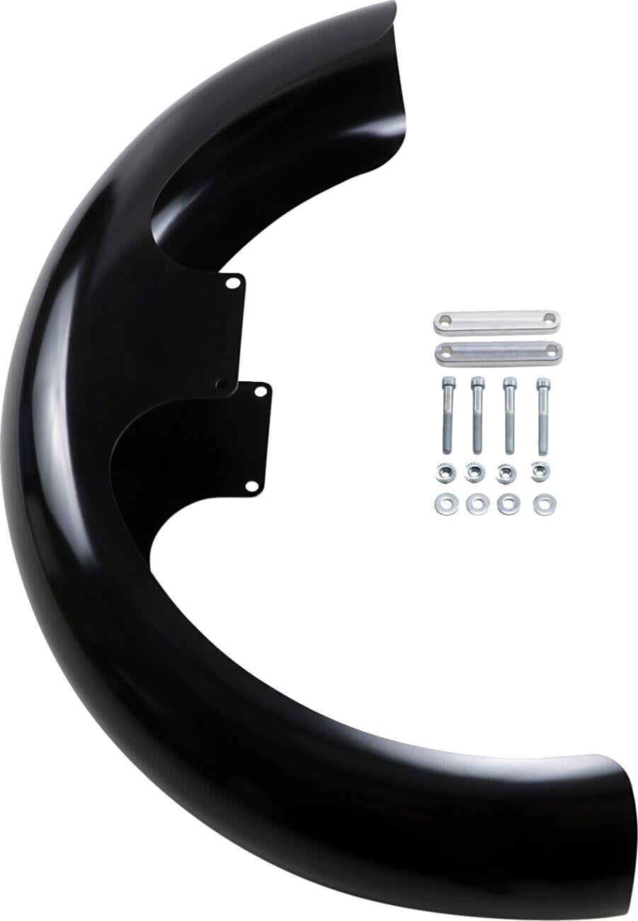 Klock Werks Hugger Fender For Harley Davidson FLDE 1750 2018-2020 53.34 cm (21") Front 36.8 cm (14-1/2") - Black