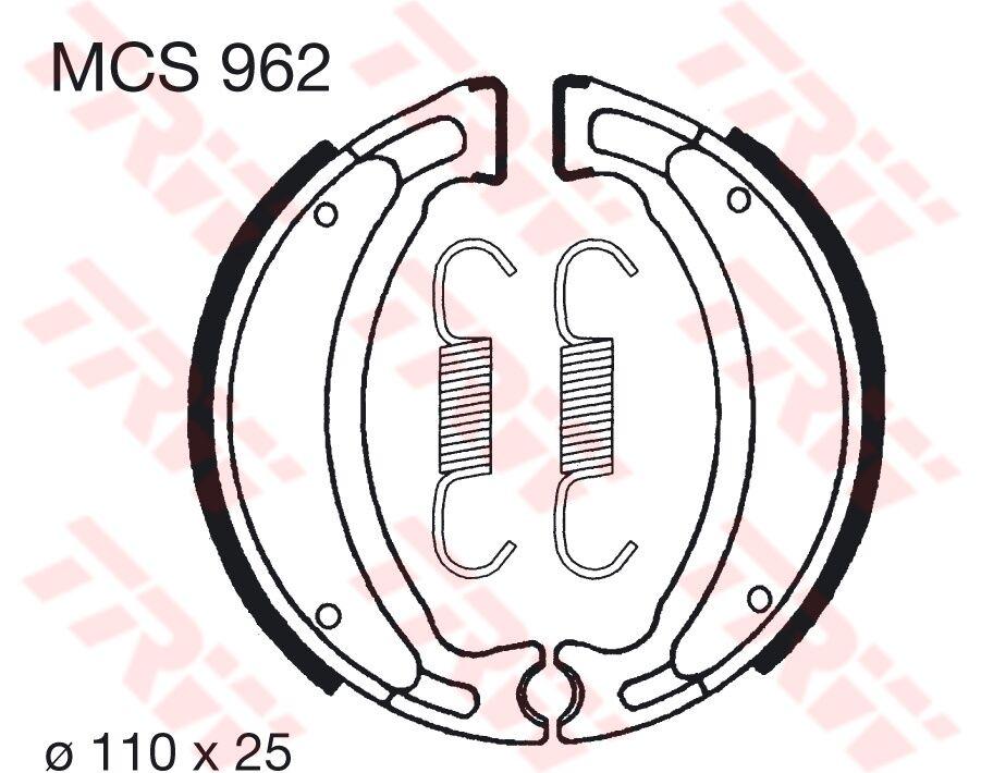 TRW Brake Shoes For Keeway Agora 50 2T 2011-2016 Rear