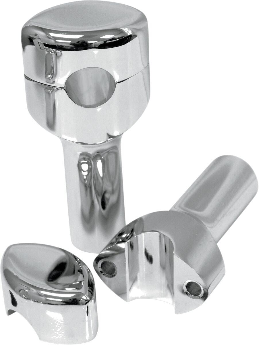 LA Choppers Handlebar Risers for 1" Handlebars For Suzuki C 50 2005-2025 10 cm (4") - Chrome