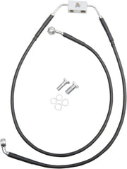 Drag Specialties Extended Length  Vinyl Brake Hose Kit For Harley Davidson FXDB 1584 2012-2013 Front - Black