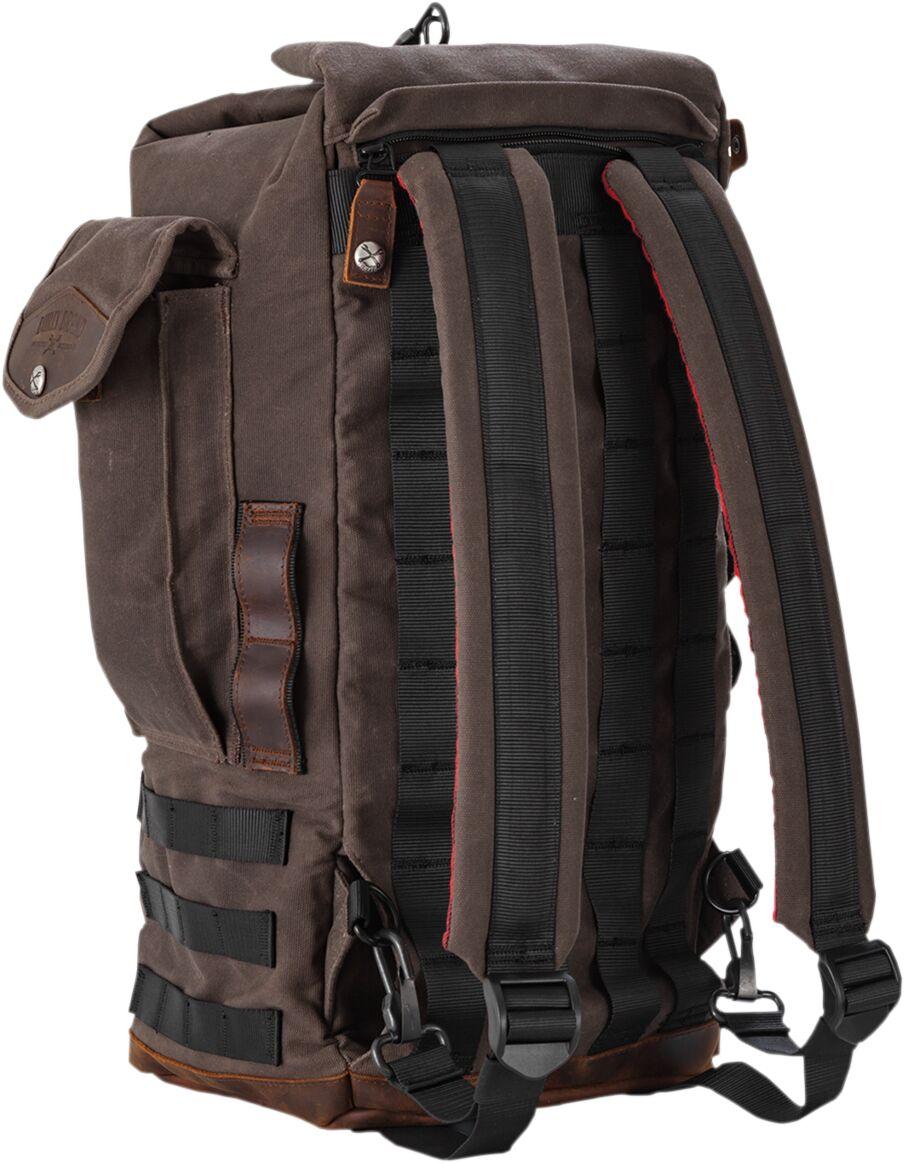 Burly Voyager Sissy Bar Backpack - Brown