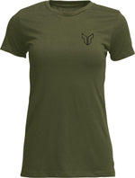 Thor Womens Adult Womens Patched Up T-Shirt - Military Green