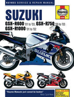 Haynes Repair Manual For Suzuki GSX-R 1000 2001-2002