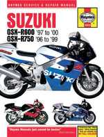 Haynes Repair Manual For Suzuki GSX-R 600 1997-2000
