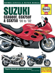Haynes Repair Manual For Suzuki GSX600 F 1998-2002