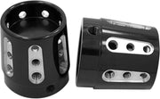 Avon Grips Axle Nut Covers For Harley Davidson FLDE 1750 2018-2019 Front - Black