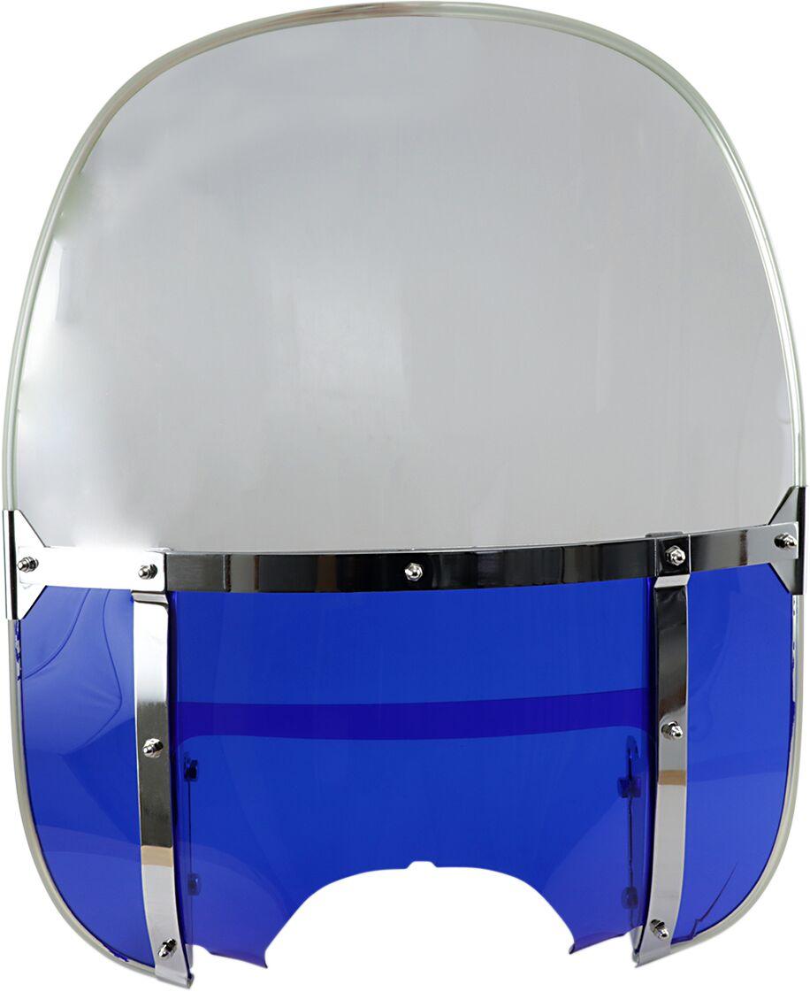 Drag Specialties Replacement Acrylic Windshield For Harley Davidson FL 1200 1960-1977 - Blue/Clear