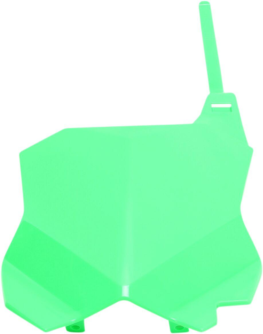 UFO Front Number Board For Kawasaki KX250 2021-2024 - Fluorescent Green