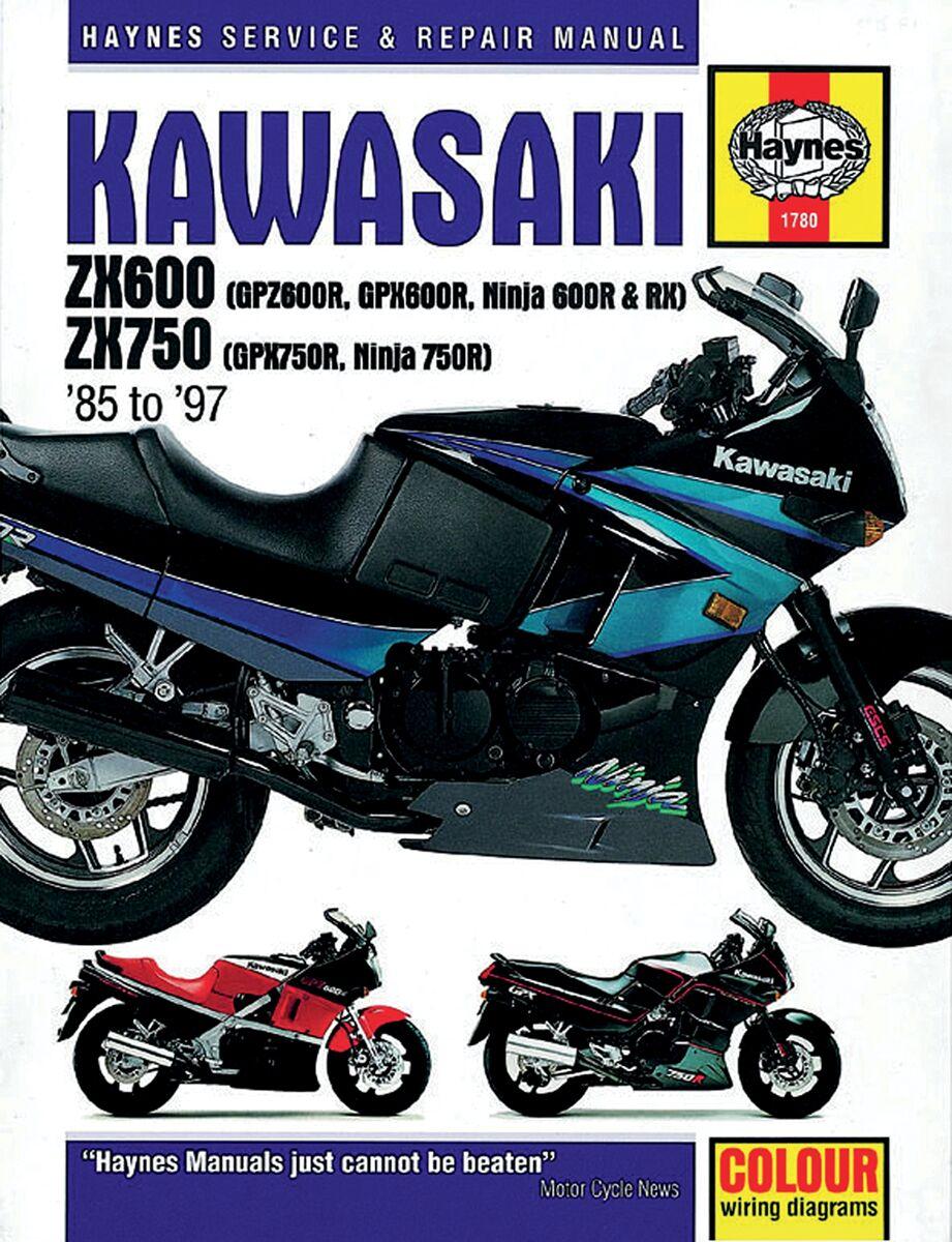 Haynes Repair Manual For Kawasaki GPX 600 R 1988-1996