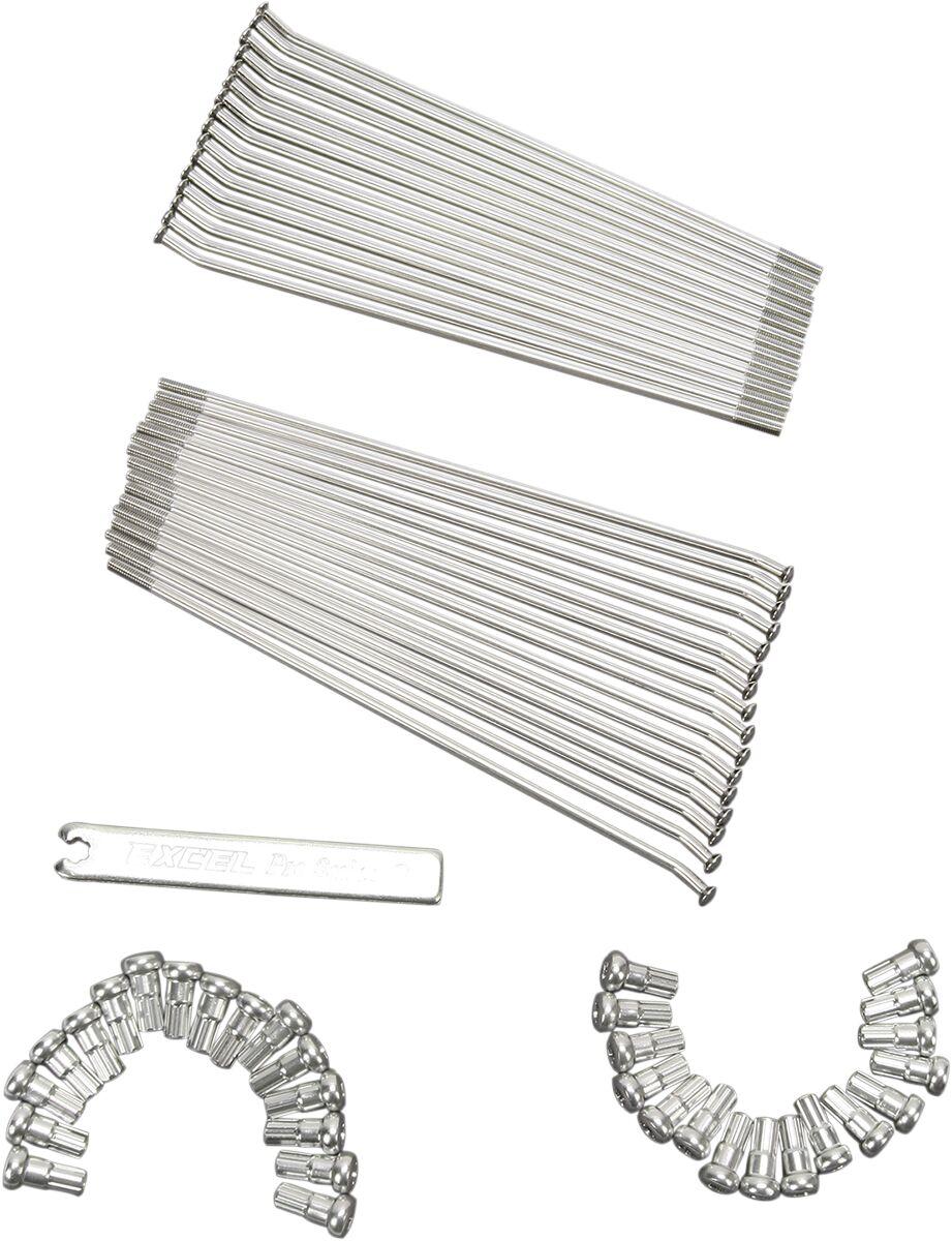 Excel Spoke Set For Yamaha YZ80 1993-2001 Rear - Silver