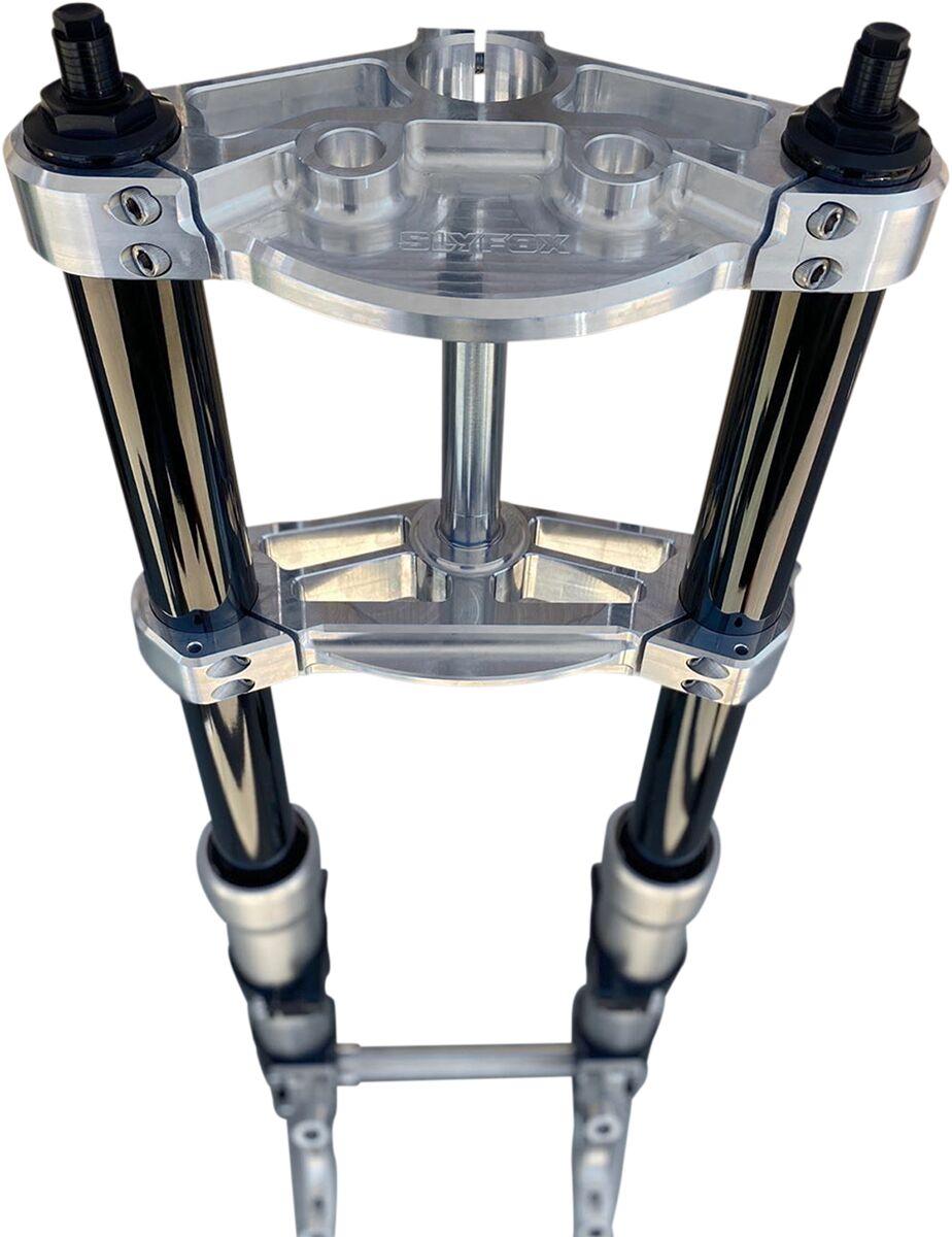 Slyfox Custom 49mm Triple Tree For Harley Davidson FLHR 1690 2014-2015 - Chrome