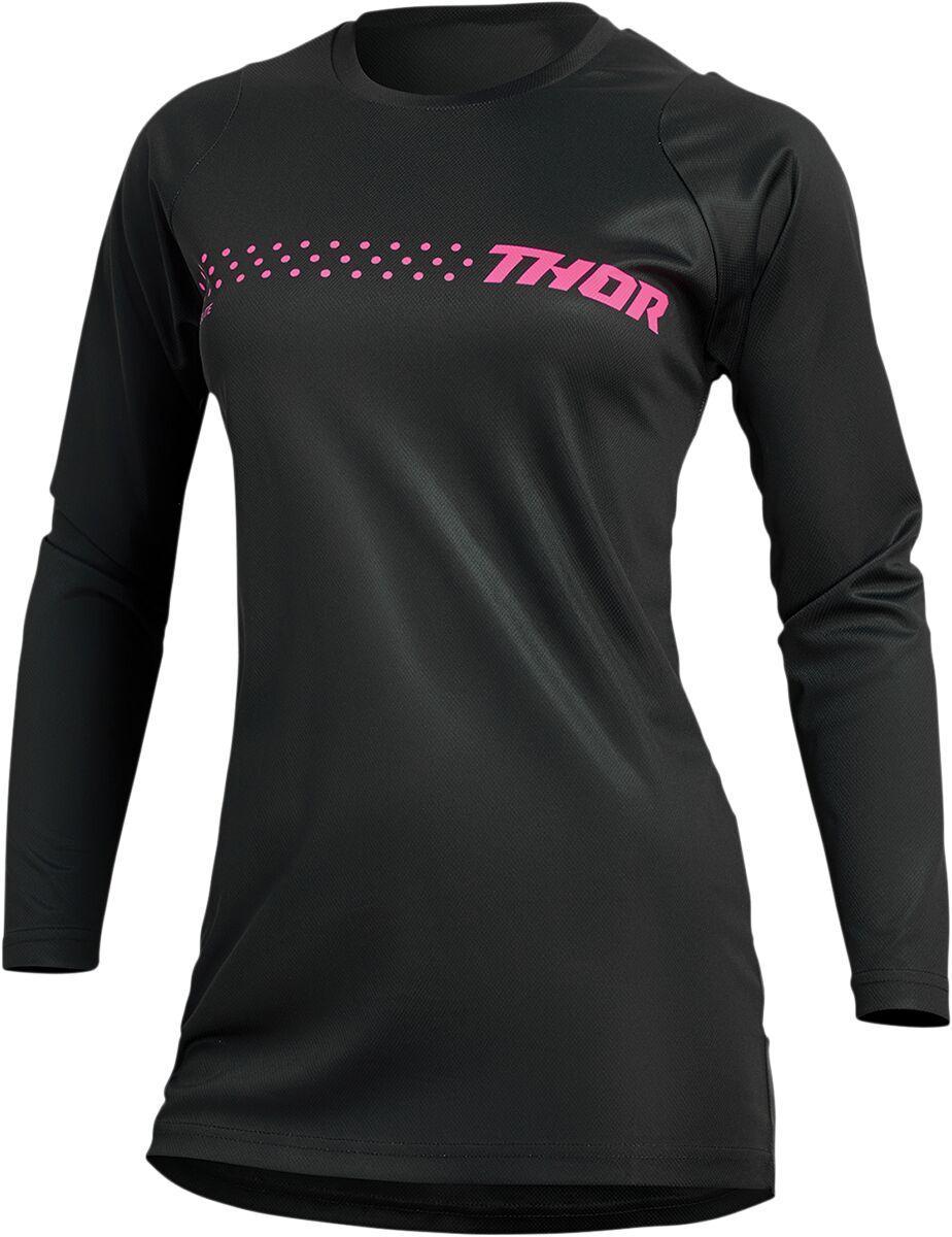 Thor Womens Sector Minimal Jersey - Black Pink