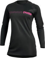 Thor Womens Sector Minimal Jersey - Black Pink