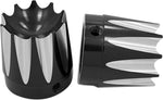 Avon Grips Axle Nut Covers For Harley Davidson FLDE 1750 2018-2019 Front - Black