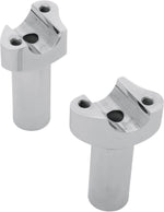 Drag Specialties Forged Aluminium Handlebar Riser 88.9 mm Rise - Chrome