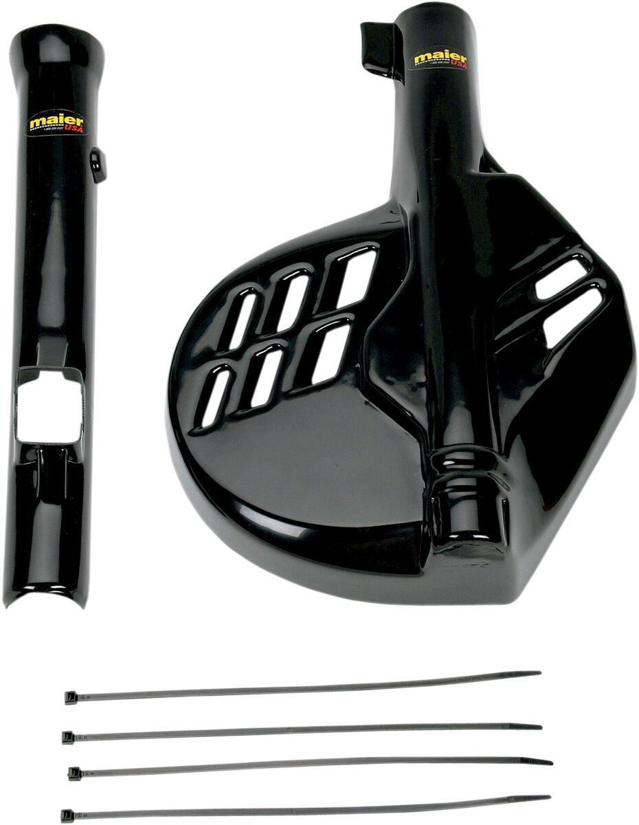 Maier Fork & Brake Disc Guard Kit For Honda CR125 1985-1989 - Black