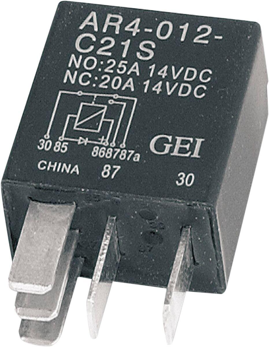 Drag Specialties Micro Relay with Diode For Harley Davidson FLHR 1450 2002-2003 - Black