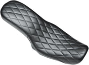 LE Pera Cobra Full-Length Seat For Harley Davidson FLD 1690 2012-2013 Diamond - Black