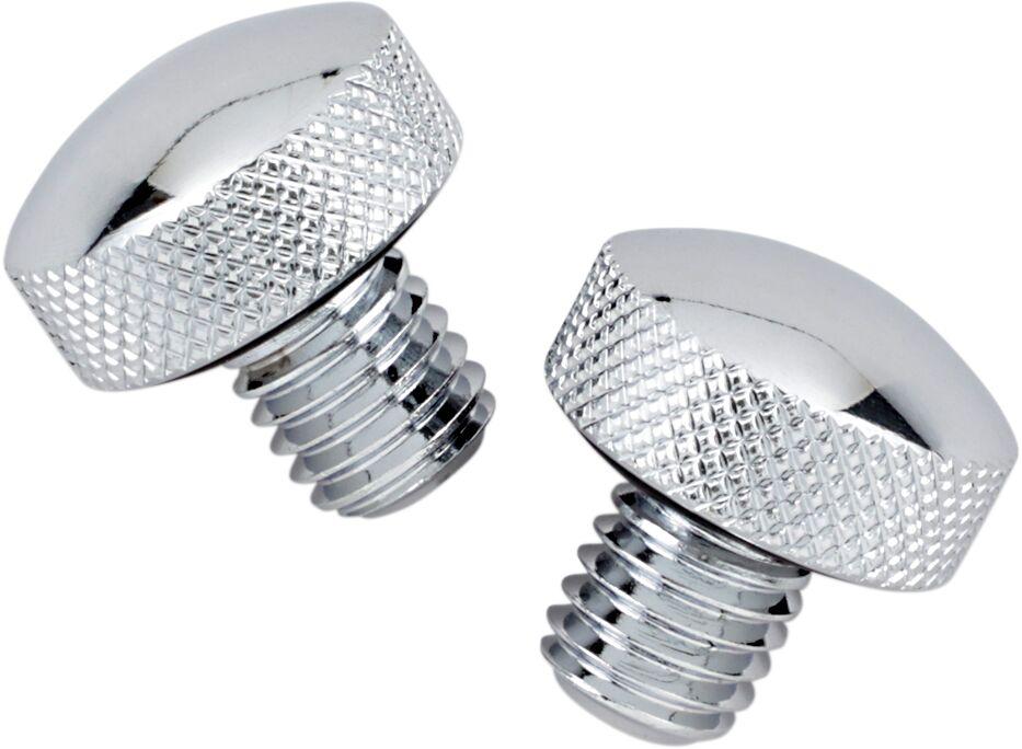 Drag Specialties Knurled Bolt Kit for Softail Seat For Harley Davidson FLST 1340 1987-1990 - Chrome