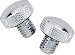 Drag Specialties Knurled Bolt Kit for Softail Seat For Harley Davidson FLST 1340 1987-1990 - Chrome