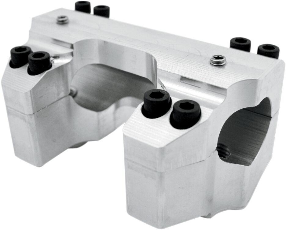 LA Choppers Handlebar Clamp Set For Harley Davidson FLHT 1584 2008-2009 1-1/4" - Raw