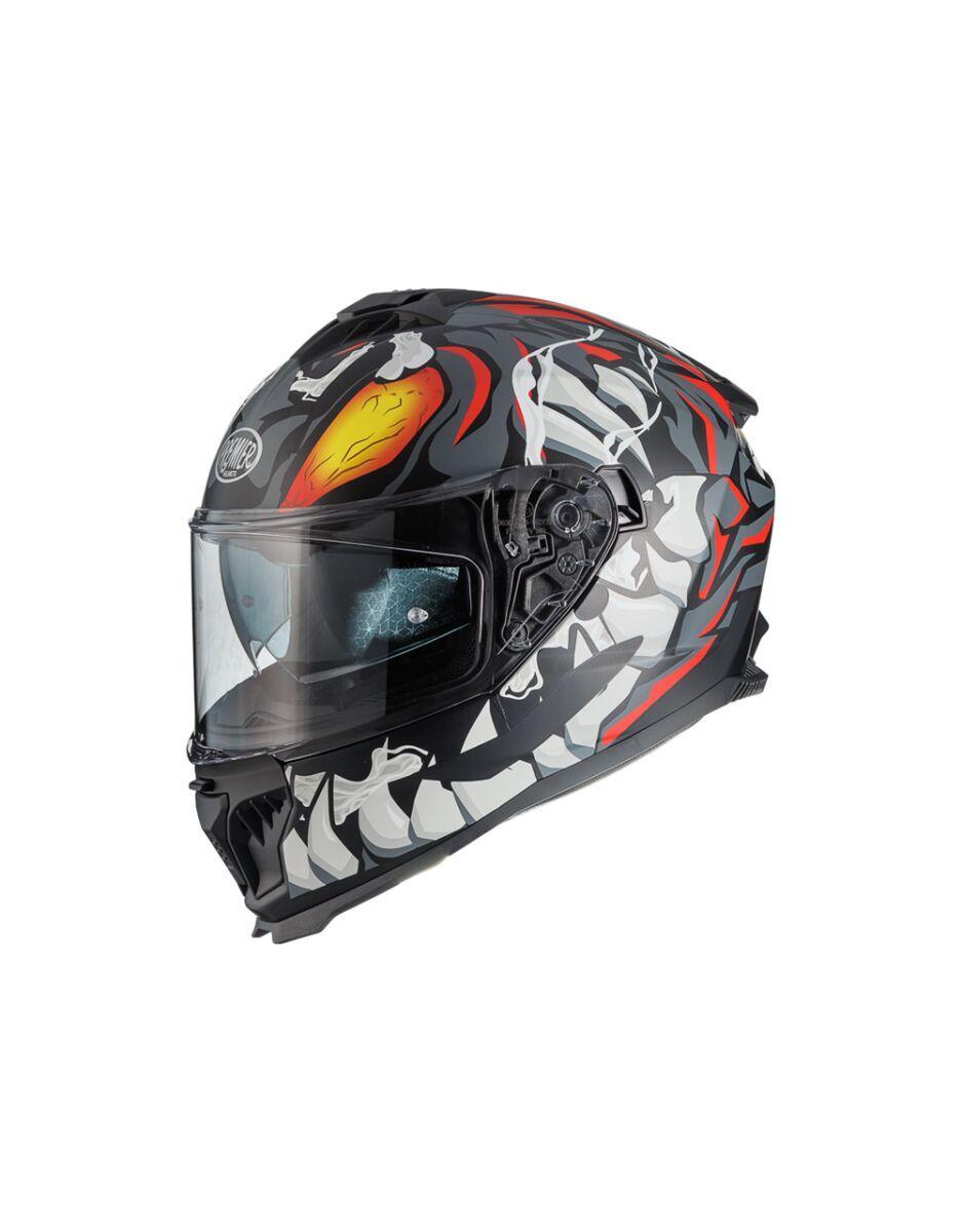 Premier Typhoon MO Helmet - Black/Grey/Red/White