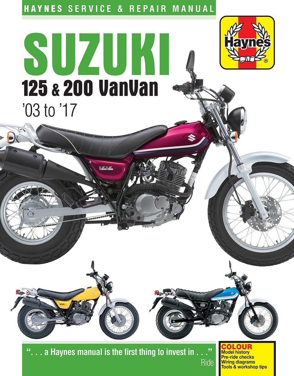 Haynes Service Manual For Suzuki RV 125 2003-2016