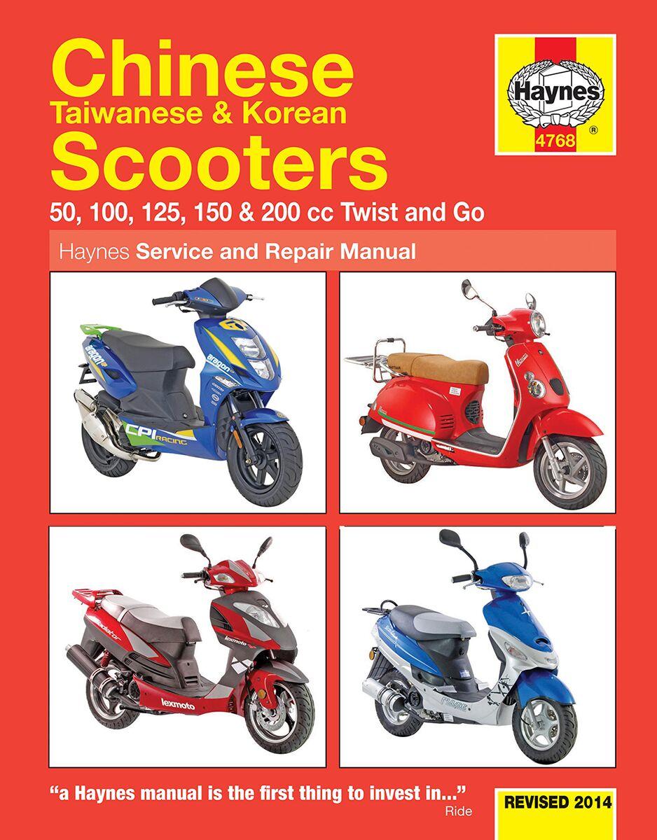 Haynes Service Manual for Scooter For TGB 203 50 2007-2008
