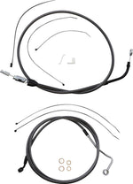 Magnum Shielding  Pearl Designer Handlebar Cable Install Kit For Harley Davidson FLH 1868 2021 25.5cm (10") - Black