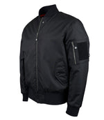 Spada Airforce MA1 Waterproof Motorcycle Bomber Jacket - Black
