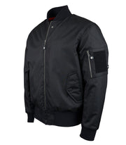 Spada Airforce MA1 Waterproof Motorcycle Bomber Jacket - Black