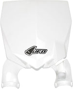 UFO Stadium Front Number Board With Fork Guards For Yamaha YZ125 2015-2021 - White