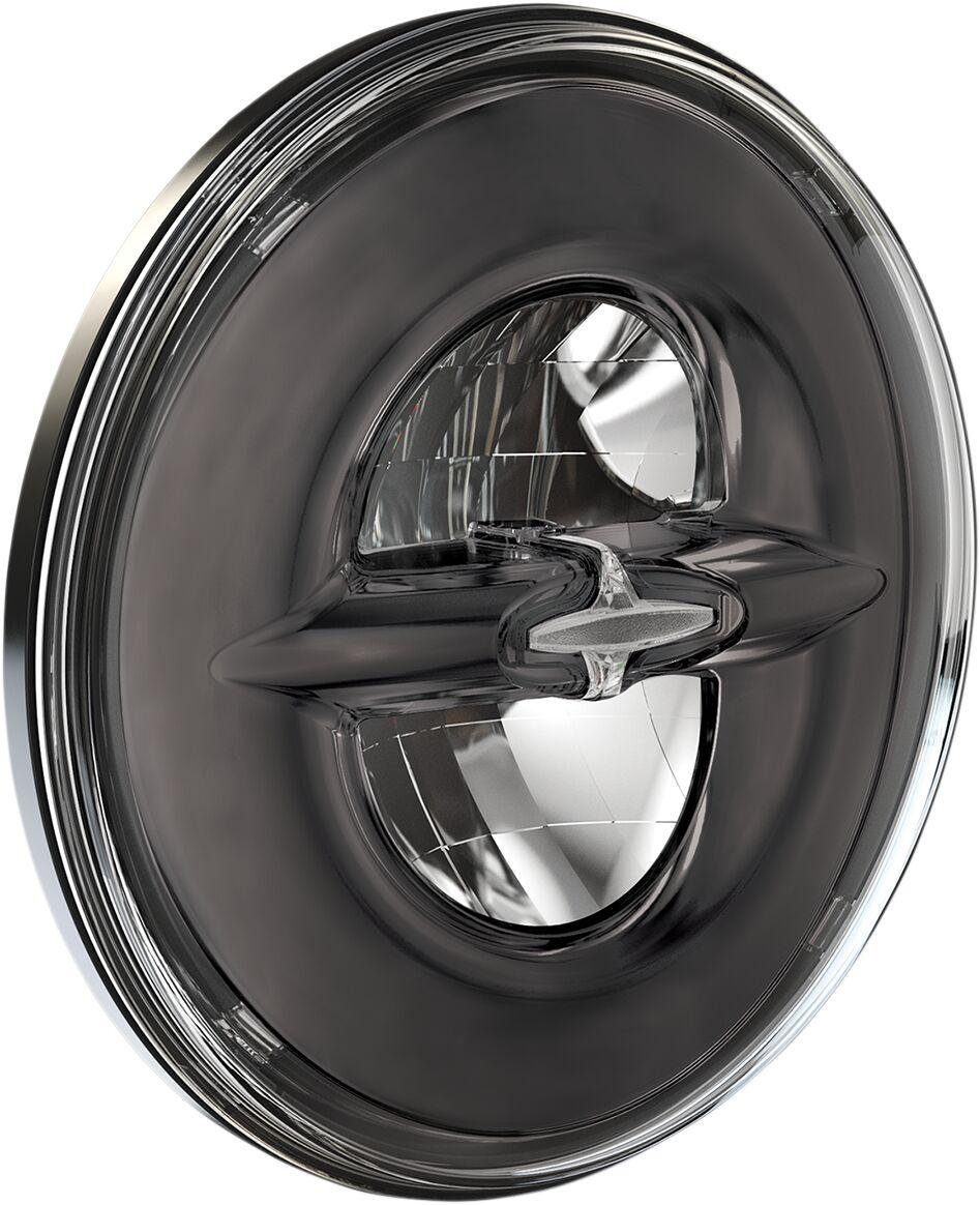 Drag Specialties 7" Reflector-Style Headlight For Harley Davidson FLHR 1340 1994-1998 Dark Chrome