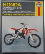 Haynes Repair Manual For Honda CR125 1986-2007