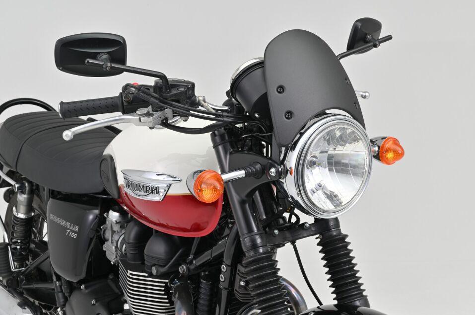 Daytona Aluminium Meter Visor With Bracket Set For Triumph Bonneville 1200 T120 ABS 2016-2026 - Black