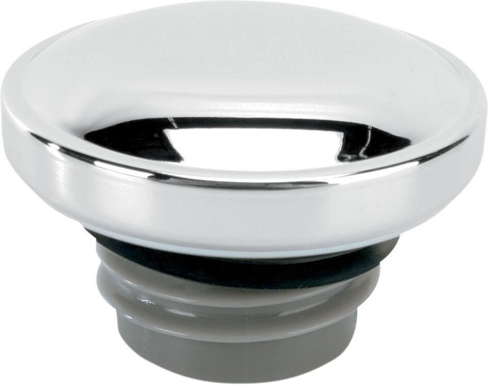 Drag Specialties Screw-In Fuel Cap For Harley Davidson FLD 1690 2012-2013 Left Side/Left-Hand Thread - Chrome