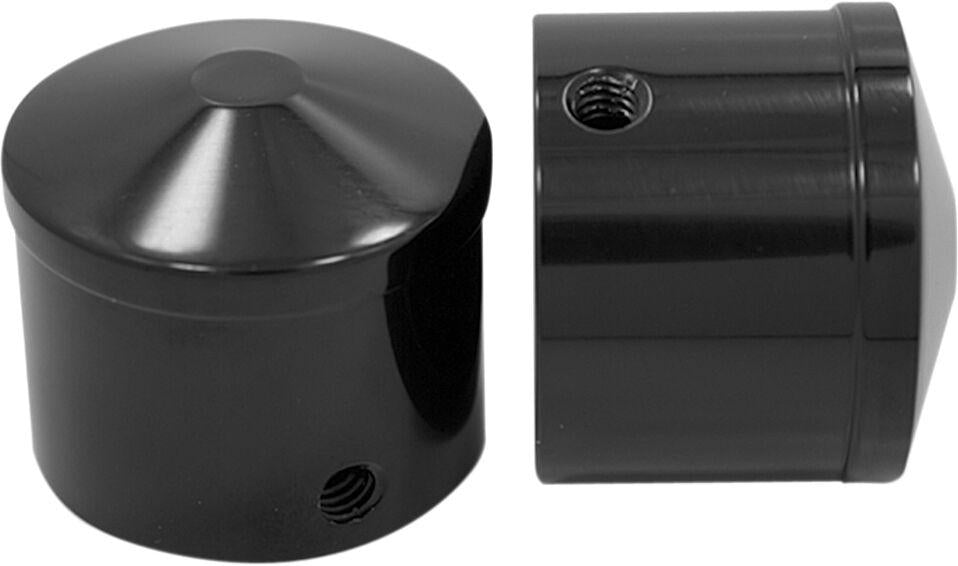 Avon Grips Front Axle Nut Covers For Harley Davidson FLDE 1750 2018-2019 Front - Black