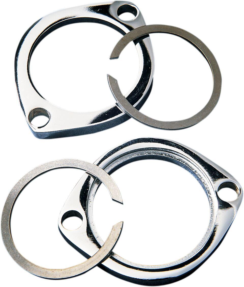 Drag Specialties Exhaust Flange Kit For Harley Davidson FLD 1690 2012-2013 - Chrome